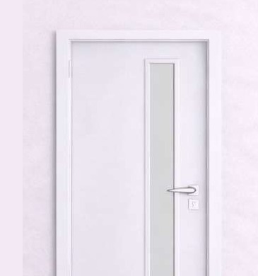 Porta WPC Requadro de Vidro