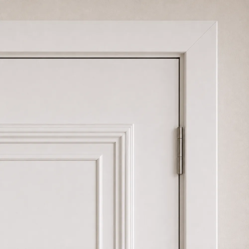 Detalhe de porta moldurada